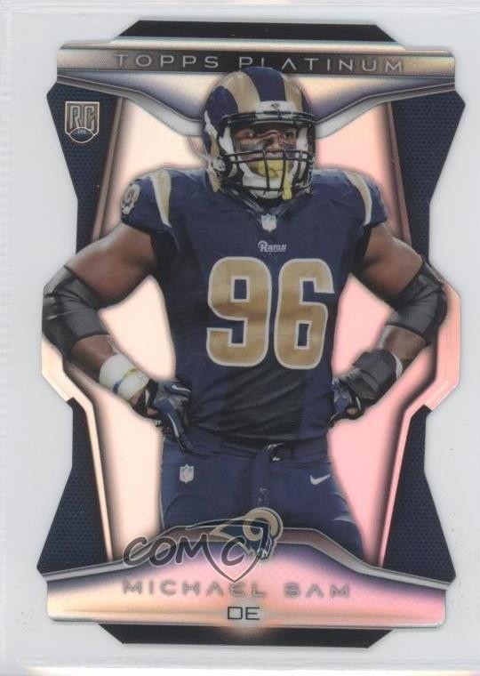 2014 Topps Platinum Die-Cut Rookies Michael Sam #PDC-MS RC 0f8