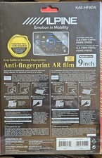 Alpine KAE-HF9DA Screen Protector anti fingerprint high gloss 9 inch