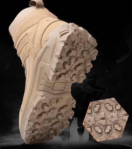 Nuevas botas militares tácticas para hombre desierto ejército combate zapatos de seguridad laboral** - Imagen 6 de 16