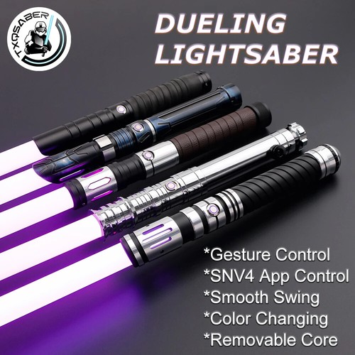Lightsaber Neo Pixel Heavy Dueling RGB Color Changing Metal Hilt Smooth swing - Picture 2 of 26