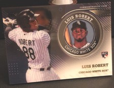 2020 Topps Series 2 LUIS ROBERT ROOKIE Medallion Coin Relic White Sox