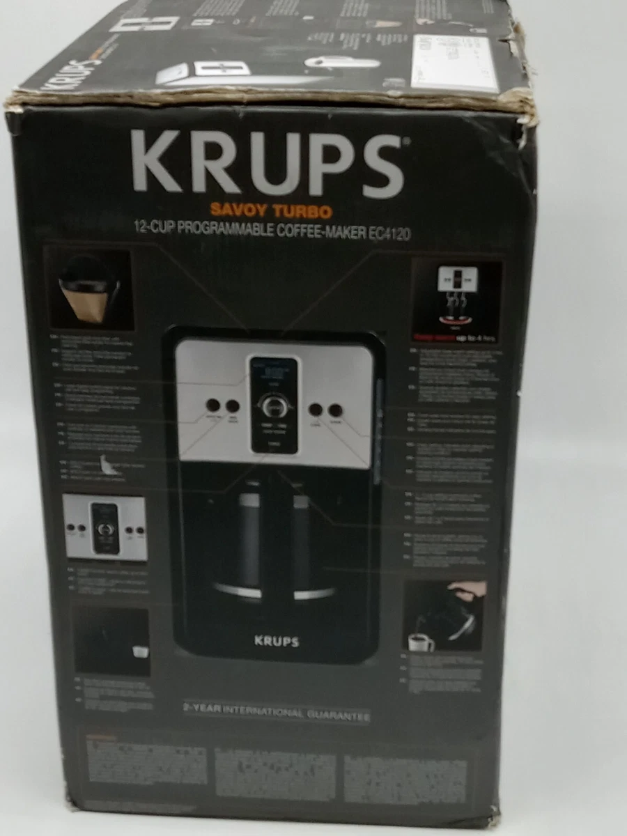 KRUPS 12-Cup Savoy Programmable Stainless Steel Turbo Coffee Maker