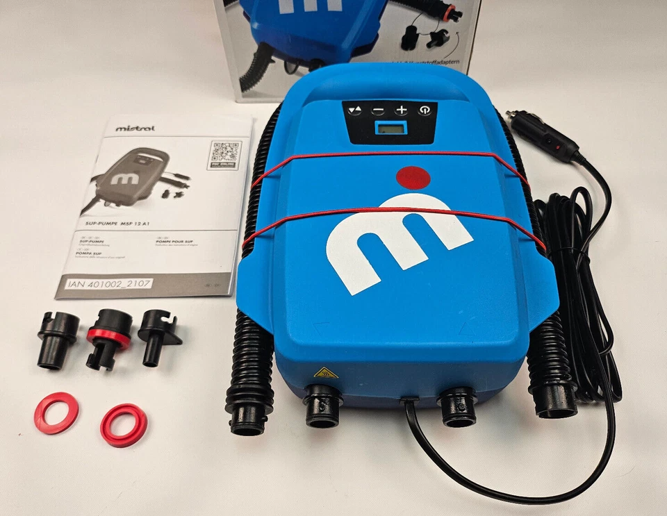 Mistral SUP-Pumpe 12V elektrische Pumpe 20 psi stand up paddle Bajonett Kajak - Bild 3 von 4
