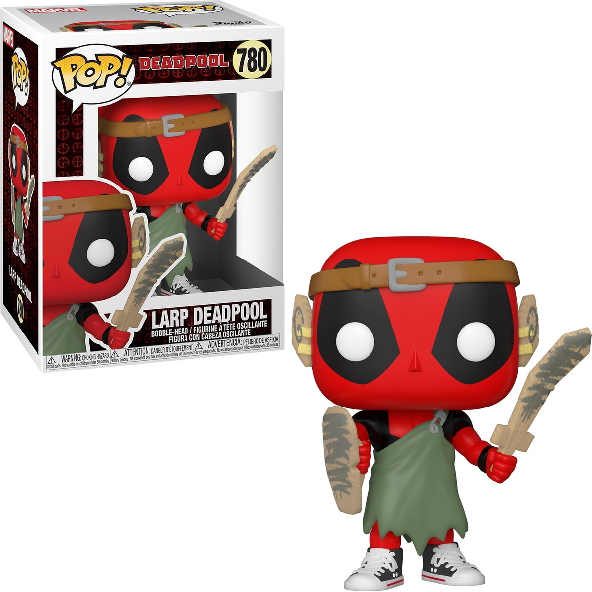 Pop & Tee : Deadpool - Heavy Metal - Medium - Figurine en Vinyle à Collectionner - Marchandise Officielle - Jouets pour Enfants et Adultes - Fans de