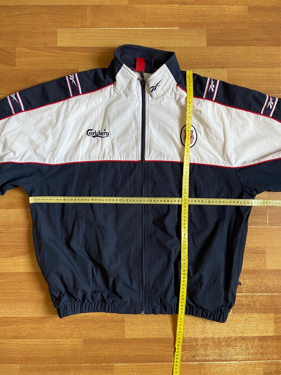 LIVERPOOL 1998 1999 2000 FOOTBALL SOCCER TRACK JACKET sz L LIVERPOOL 1998 1999 2000 FOOTBALL SOCCER TRACK JACKET sz L