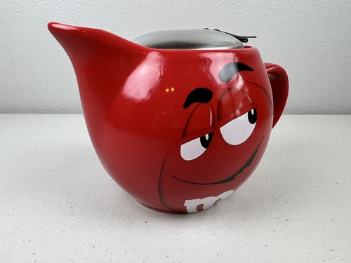Rare Vintage M&M's World M&M Red! Tea for 2 Tea Diffuser Pot - Picture 3 of 7