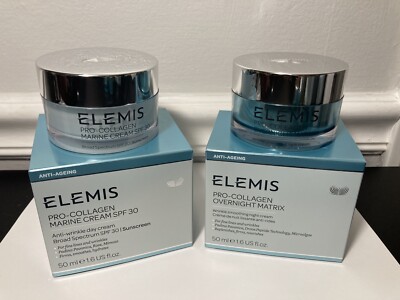 elemis pro collagen marine cream day and night duo