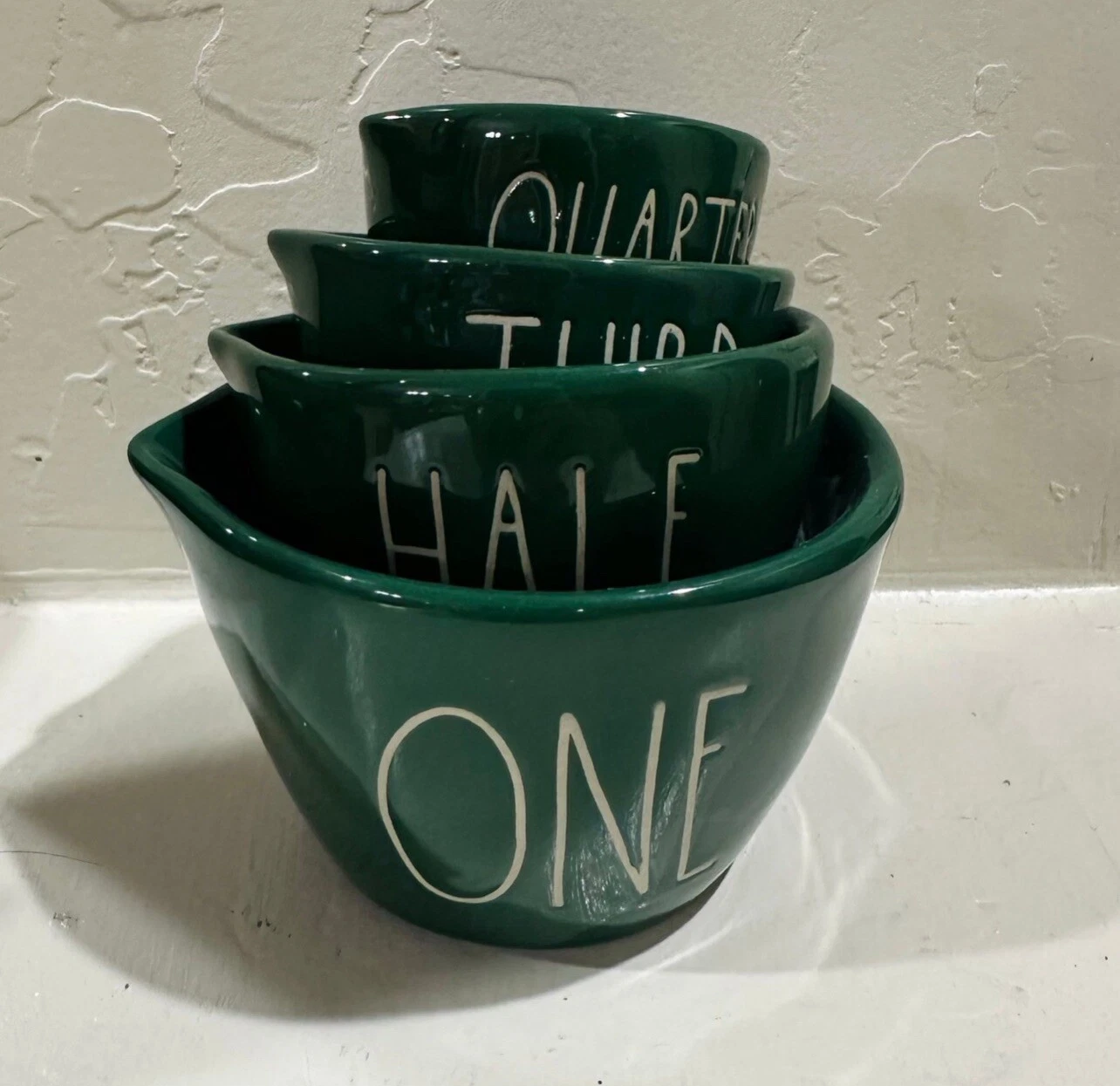 Rae Dunn Green Measuring Cups
