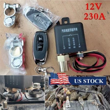 12V 230A Dual Wireless Remote Control Car Battery Disconnect Switches System Kit
