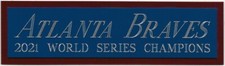 2021 ATLANTA BRAVES NAMEPLATE FOR AUTOGRAPHED Signed BAT-JERSEY-BASEBALL-PHOTO