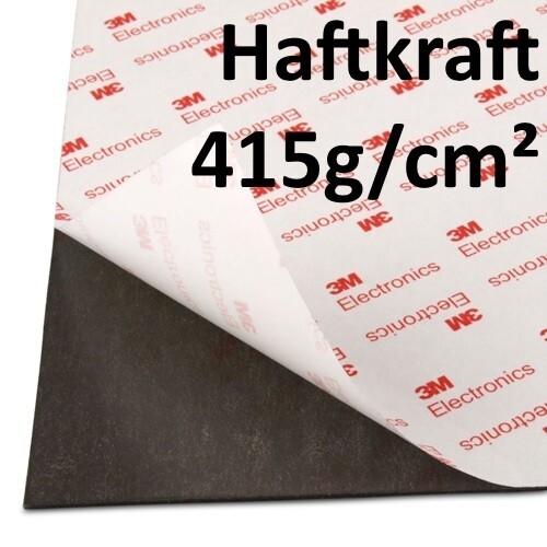 NEODYM Power-Magnetfolie 300 x 300 x 1,5 mm selbstklebend + EXTREM STARK + - Bild 1 von 6