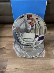 Couzon Stainless Le Perle Charger. Set of 2. New in Box.