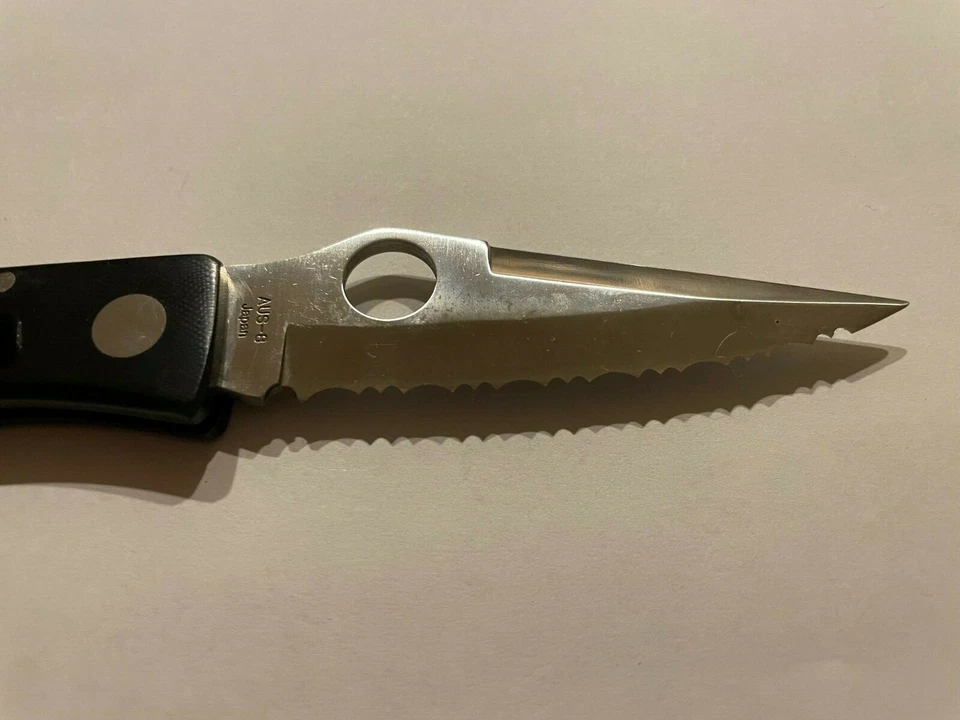 Spyderco C34S Jess Horn II Micarta (Circa 1996) Pocket Knife *NEW IN BOX* *RARE* - Image 4 of 4