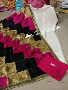 phulkari plazo suits