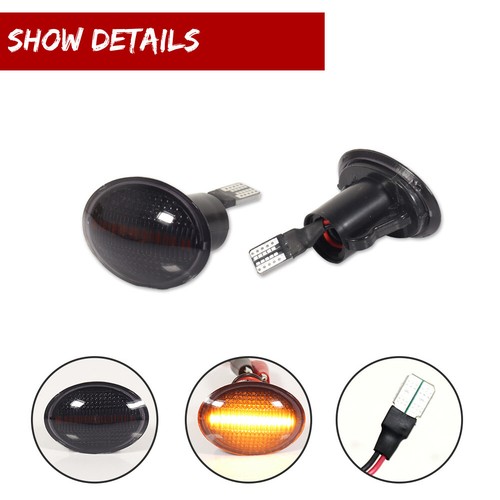 Par de luces intermitentes LED dinámicas para Fiat 500 500e 500c Abarth - Imagen 3 de 11