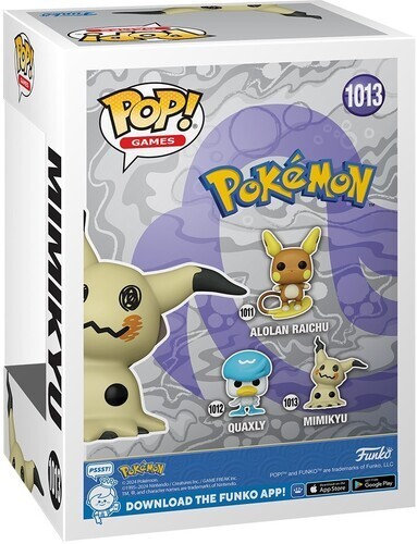 WB FUNKO POP! Games: Pokemon - Mimikyu (Vinyl Figure) | eBay