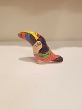 Clay Toucan Bird Whistle Handpainted