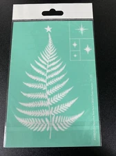 NEW “Christmas Tree Fern” Chalk Couture Chalk Transfer Stencil Size A RETIRED