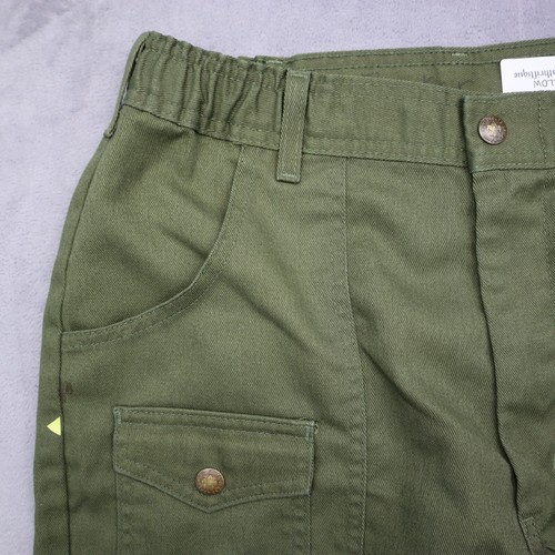 Boy Scout Of America Short Boys 18 Olive Green Official Uniform High Rise - Picture 8 of 17