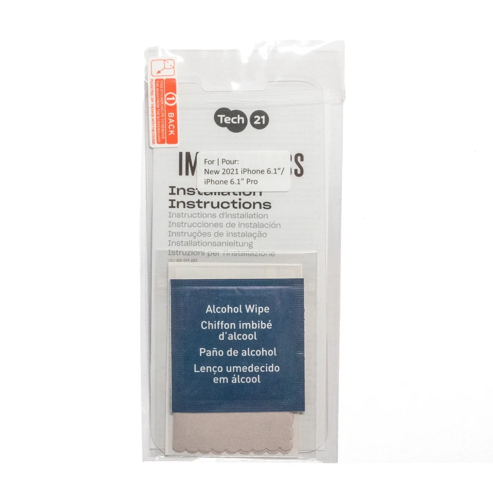 Tech21 Impact Glass Screen Protector for iPhone 13 / 13 Pro - Simple Packaging - Image 2 of 2