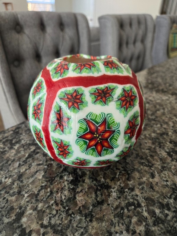 Vintage Magic Glow Candle Christmas Red & Green