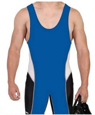 Matman Bruiser Ventilated Wrestling Singlet - Royal Blue