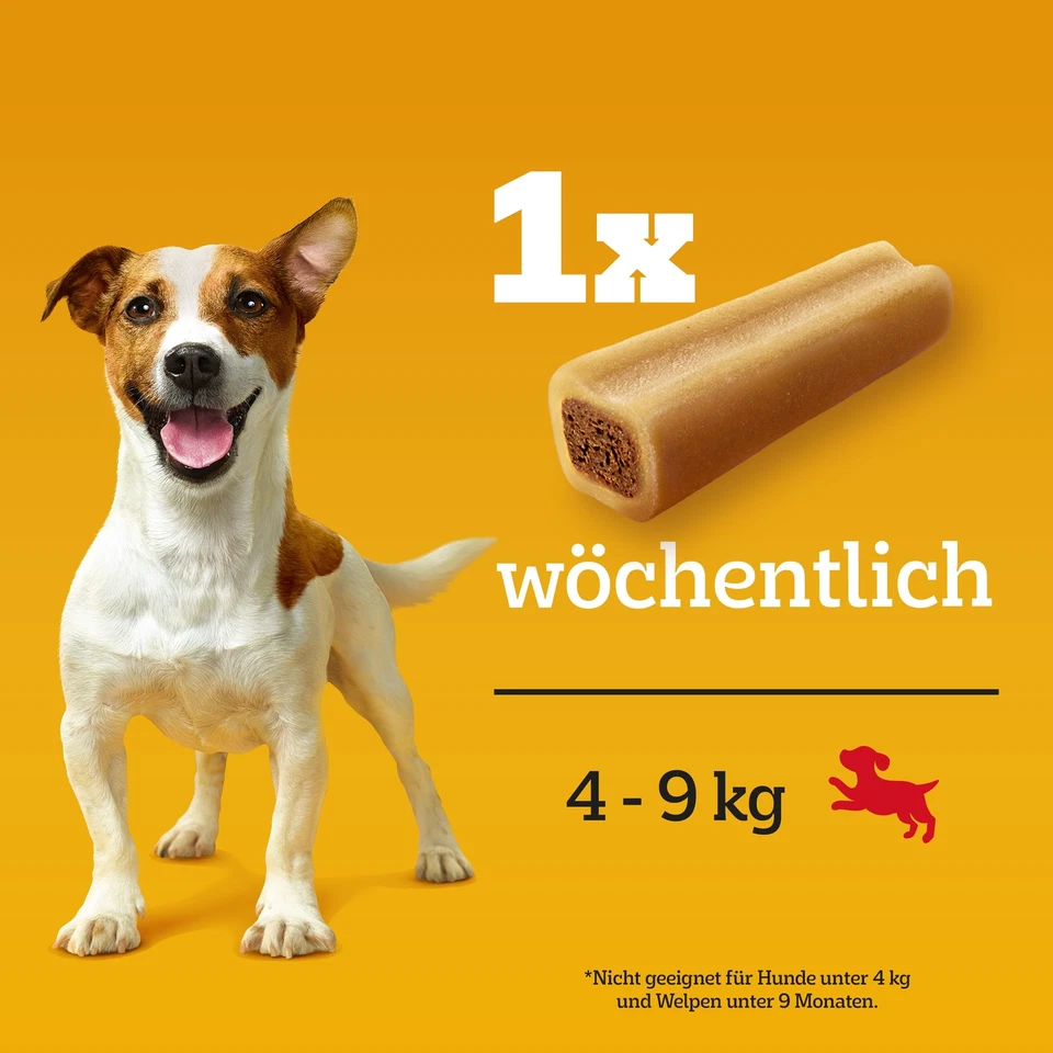 PEDIGREE® JUMBONE™ Riesenknochen Beutel Mini Rind Geflügel 8x4 Stück Leckerli - Bild 3 von 4