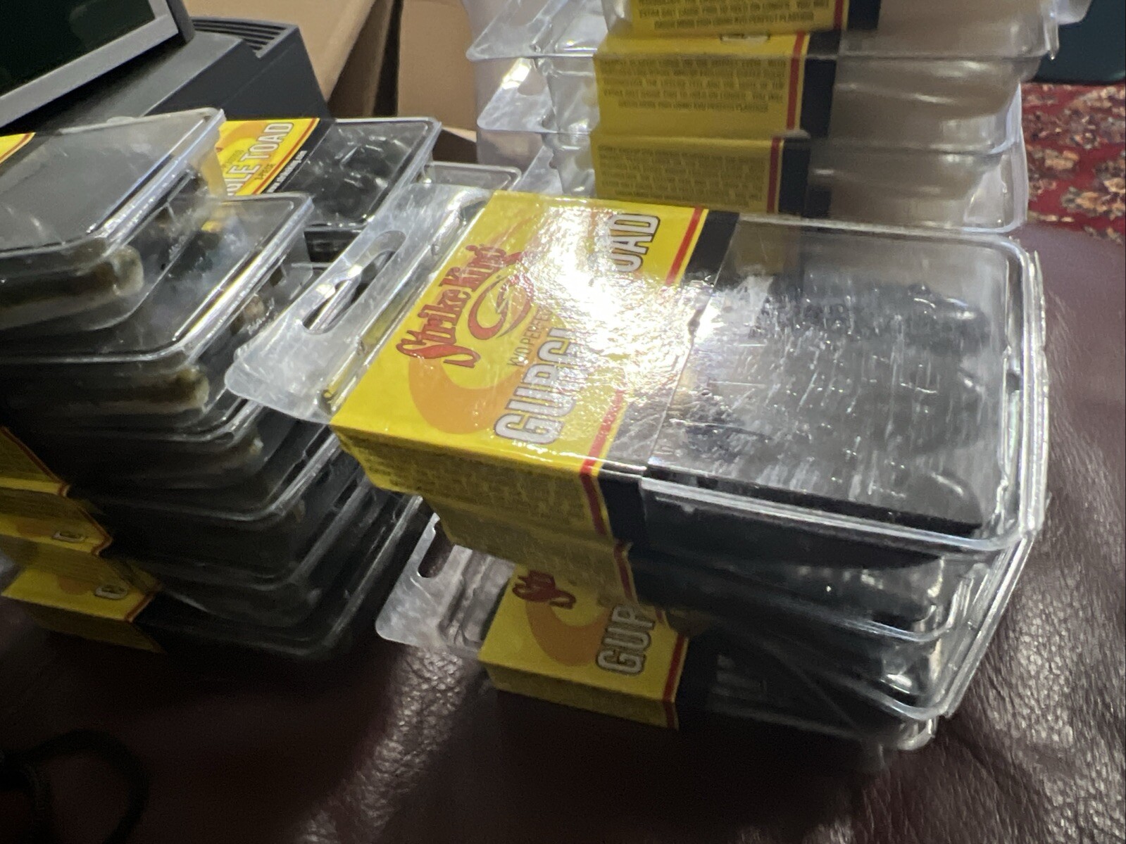 56 Packs STRIKE KING ~ 3-3/4” Gurgle Toad Bass  Fishing Lures Bait Mixed Color - Image 3