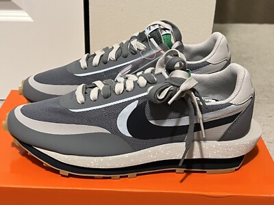 Nike LD Waffle sacai CLOT Kiss of Death 2 Cool Grey Mens