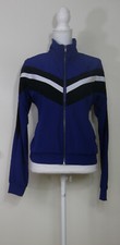 Women's Fabletics Augustus Blue, White, Black Zip Up Active Jacket Sz. M R7-82