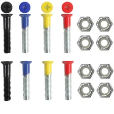 Dime Bag Hardware Skateboard Mounting Nuts and Bolts 1" Phillips - Primary Color