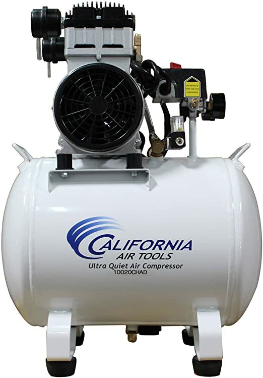 California Air Tools 10020CHAD Ultra Quiet & Oil-Free 2.0 Hp, 10.0 Gal. Steel 