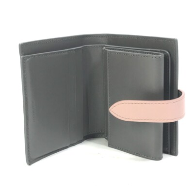 【CELINE】Small Strap Wallet 10H263BRU CELINE 10H263BRU.10GV Bicolor Small strap wallet Compact