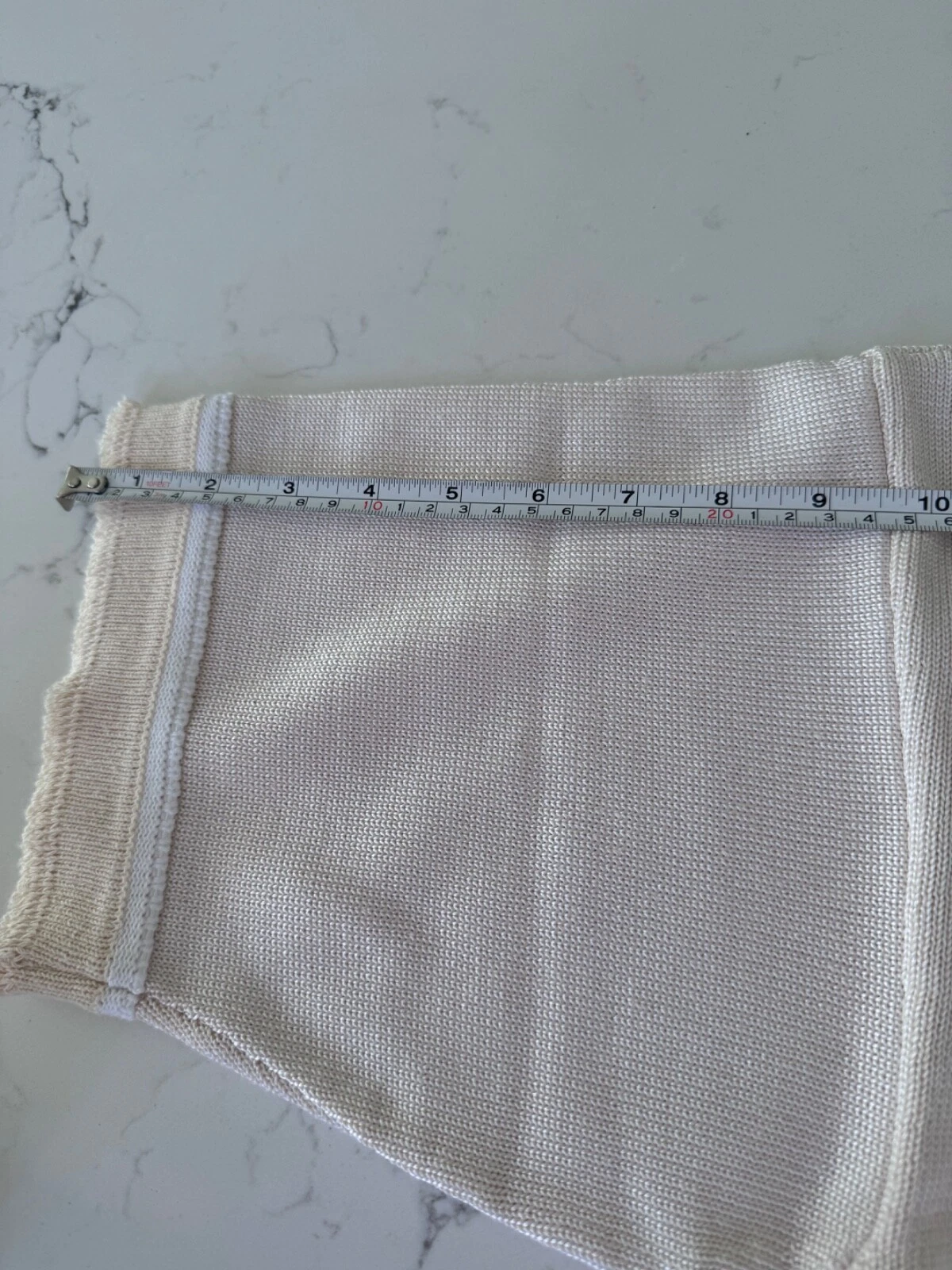 OFF WHITE Abito midi bianco lavorato a maglia Jil Sander taglia 10 (40 euro) nuovo con etichette