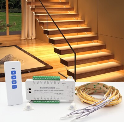 Intelligent Motion Sensor LED Stair Lighting Complete Set SSL-5616, 40 Inches