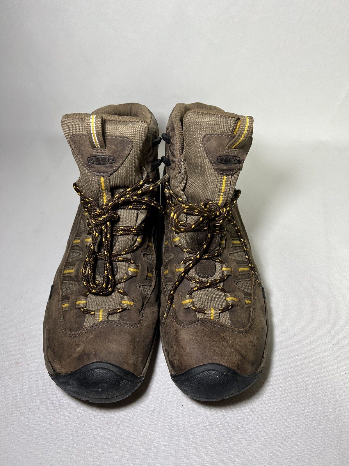 Keen Alamosa Mid Men’s Size 13 Trail Hiking Boots Lace Up Brown Leather Ankle