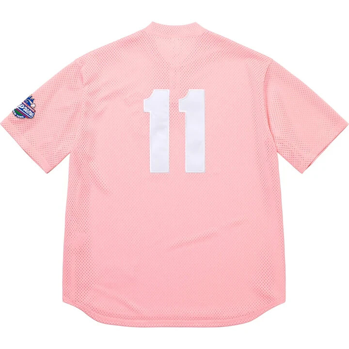 Supreme S Logo Baseball Henley Pink | eBay