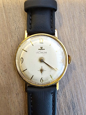 LeCoultre Vintage 1950s Manual Mechanical Gold Filled Silver Dial 32-35mm
