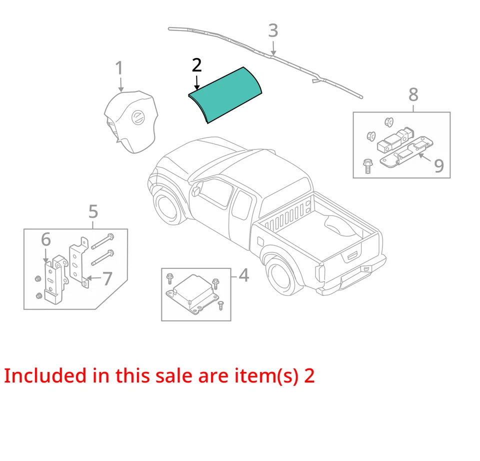 Airbag para tablero de pasajeros derecho Suzuki Equator 2009-2013 OEM Foto 4 de 4