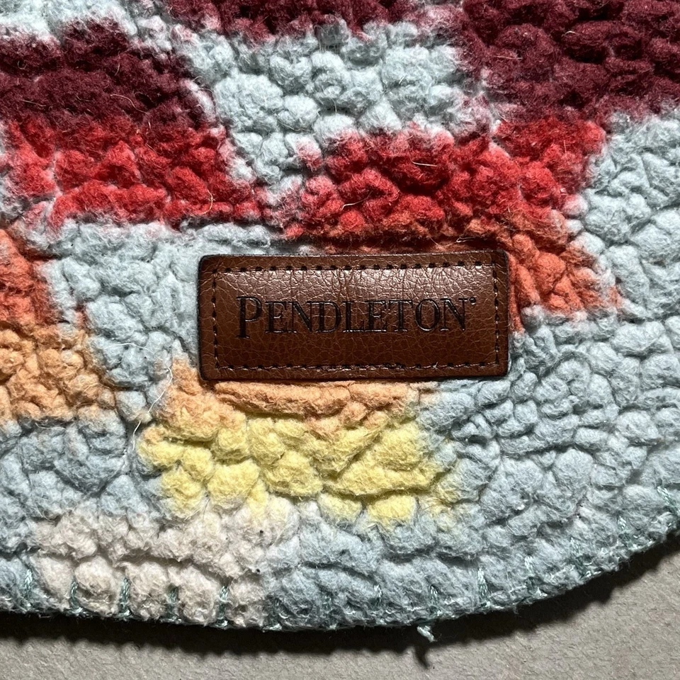 Pendleton Legend Lake Aqua Sherpa Fleece Blanket Twin XL 90”x67” Aztec Throw - Image 3 of 4