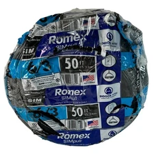 Romex SIMpull 50ft 6/3 NM-B Indoor Wire Copper Cable 600 Volts New