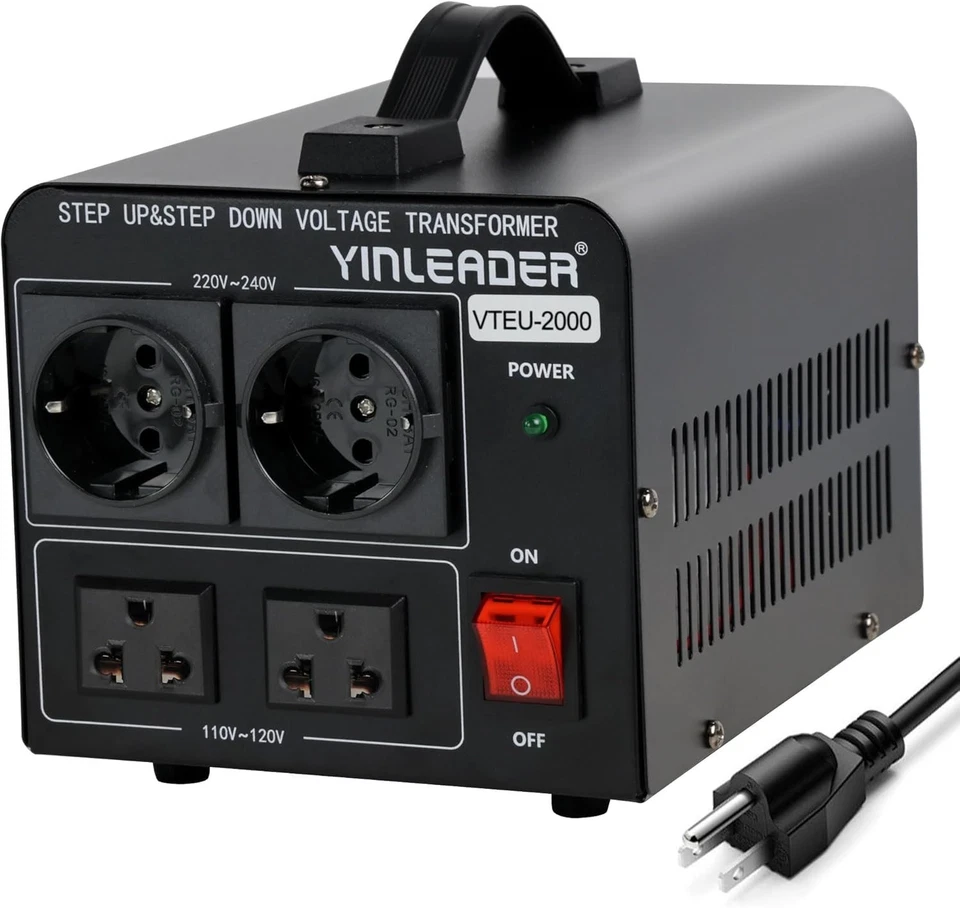 Portable 2000W Voltage Converter for International Travel - Image 3 of 4