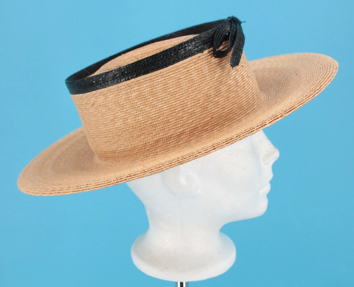 Straw Vintage Hats for Women for sale | eBay