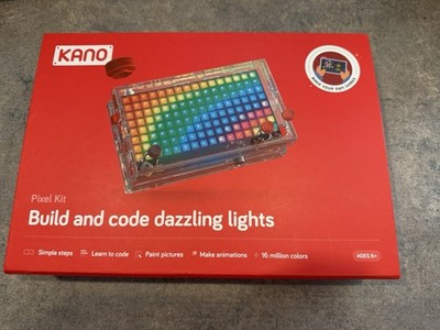 Kano 1003 Pixel Kit Learn Build Code Dazzling Lights Wireless Lightboard 128 LED