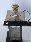 Vintage MCM Large Metal and Glass Liquor Decanter Music Box — photo 10