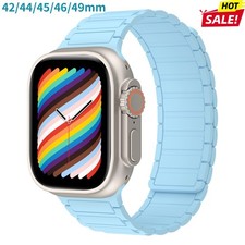 Silicone Magnetic Band For Apple Watch 11 10 9 8 7 6 5 SE/Ultra 42/44/45/46/49mm