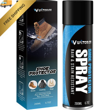 Shoe Protector Spray Rain  Stain Waterproof Nano Protection for Suede 6.7Oz