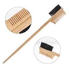 Multifunctional Eyebrow Comb Bamboo Eyelash Brush Grooming Cosmetic Tool