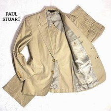 Paul Stuart Chino Cross Setup Suit Top and Bottom A4 Beige Men's