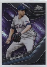 2023 Topps Chrome Black Purple Mini-Diamond Refractor /150 Jacob deGrom #56 11ur
